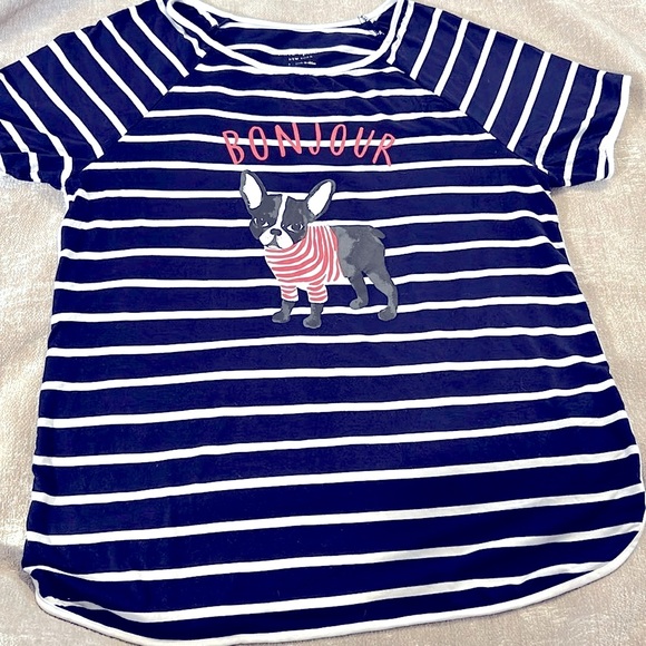 kate spade Tops - Kate Spade Bonjour Tee Shirt. New Without Tags